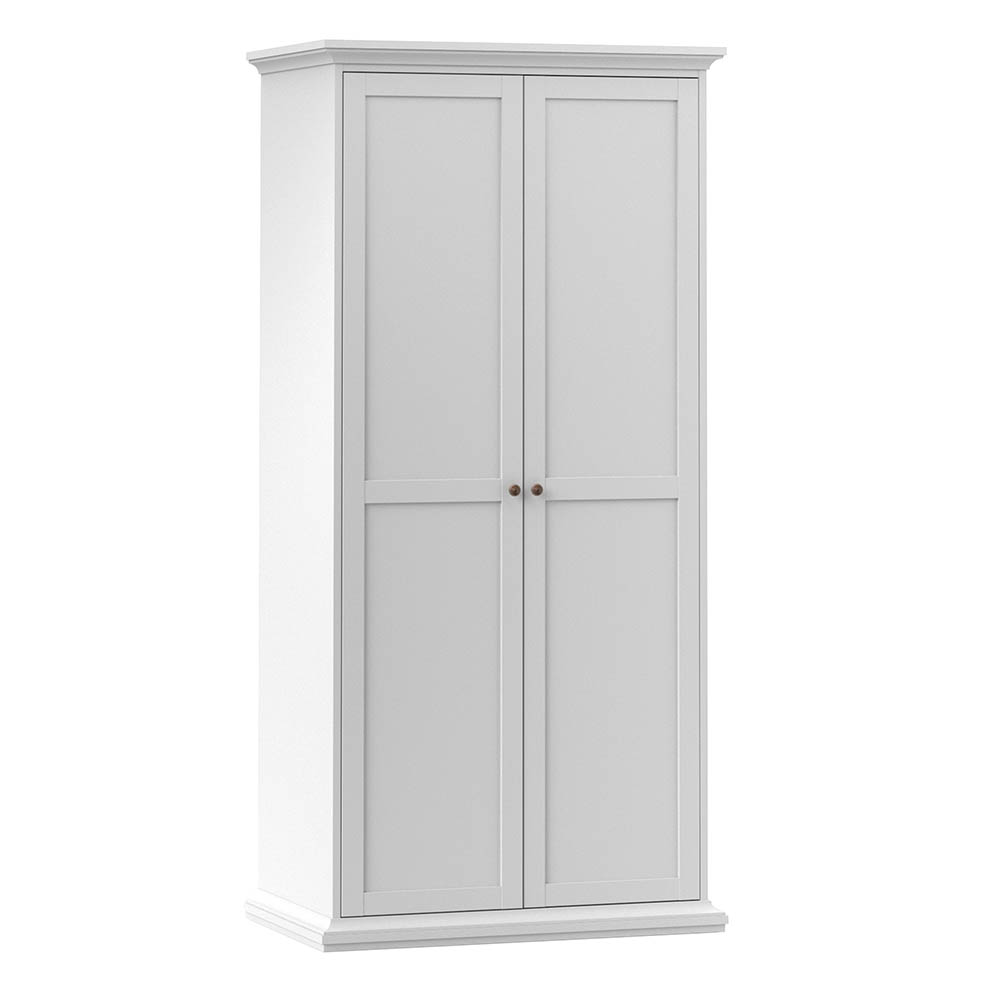 Paris Wardrobe with 2 Doors White